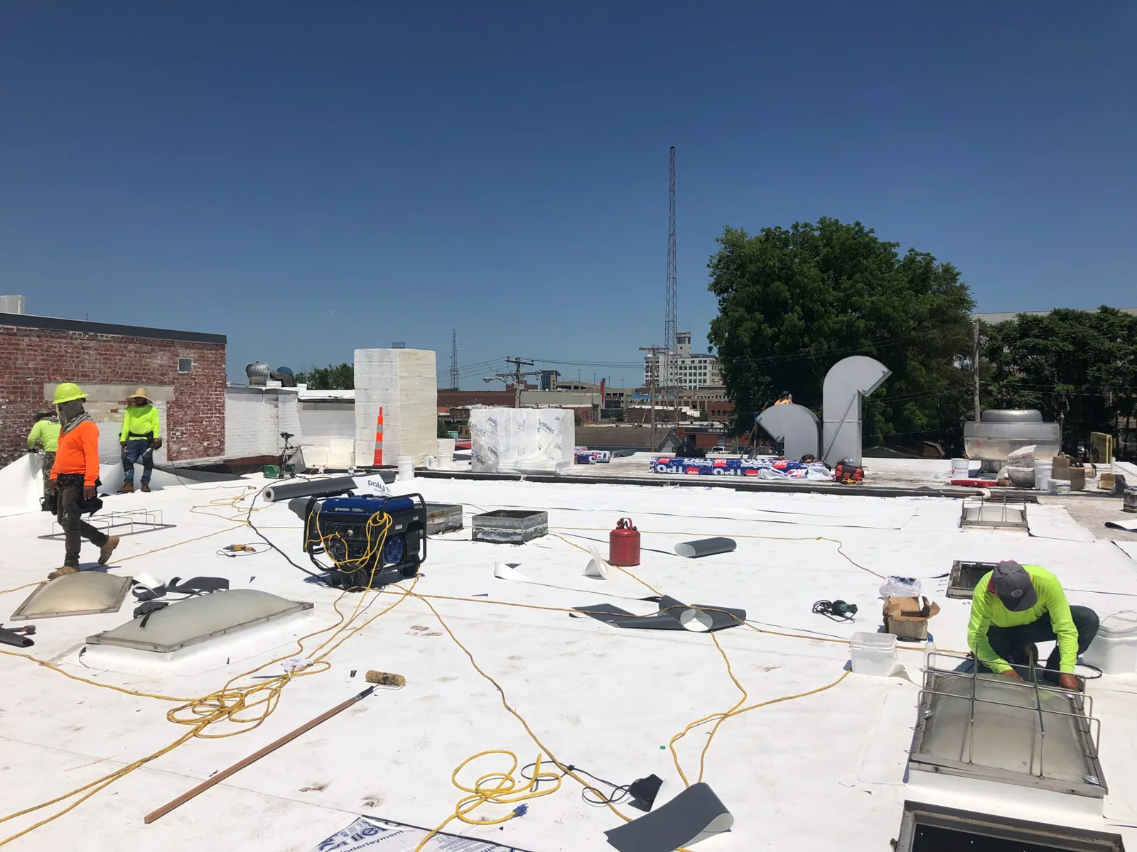 Commercial roof replacement in Lakewood