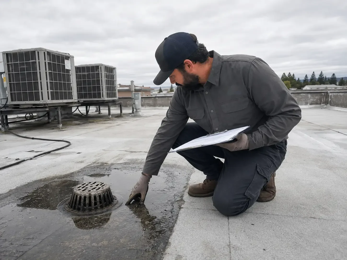 Commercial Roof Drains and Scupper Repair in Lakewood, CO